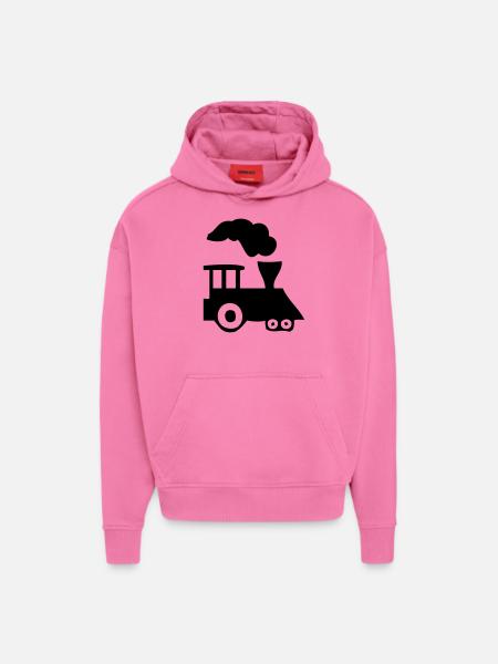Lokomotive Bath1 - Hoodie- made by SPREAD - AURA PINK