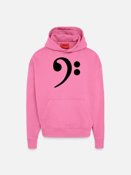bass - Hoodie- made by SPREAD - AURA PINK