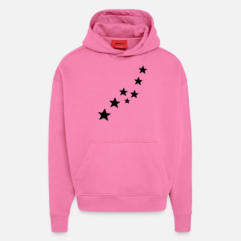 sterne - Hoodie- made by SPREAD  - AURA PINK