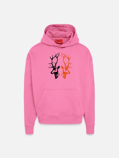 hirsche - Hoodie- made by SPREAD - AURA PINK