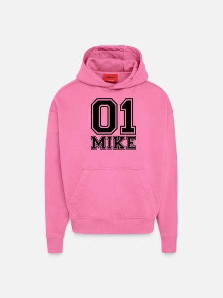 Mike - Name - Hoodie- made by SPREAD - AURA PINK