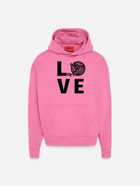 Knitting Knitter - Hoodie- made by SPREAD - AURA PINK