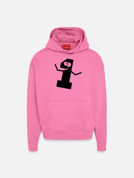 Funny comic 1 one - Hoodie- made by SPREAD - AURA PINK