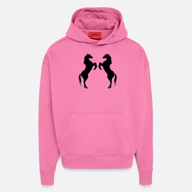 horse02 - Hoodie- made by SPREAD  - AURA PINK