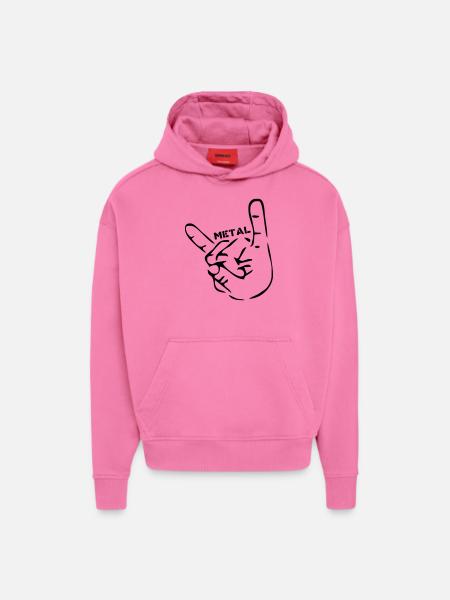 Metal Hard Rock - Hoodie- made by SPREAD  - AURA PINK