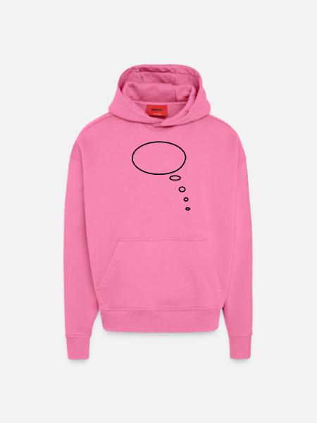 Denkblase_1farbig - Hoodie- made by SPREAD - AURA PINK