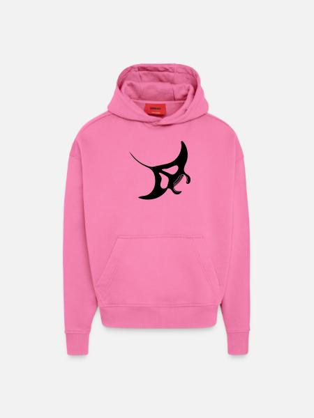 Manta Ray Vector - Hoodie- made by SPREAD  - AURA PINK