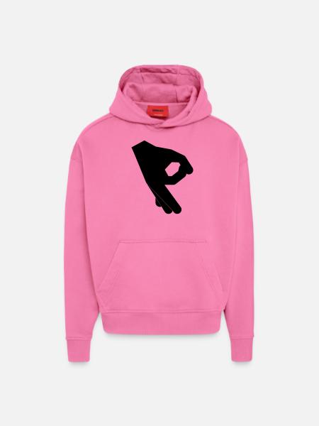 Hand game - Hoodie- made by SPREAD  - AURA PINK