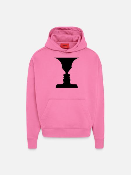 Face to Face? - Hoodie- made by SPREAD - AURA PINK