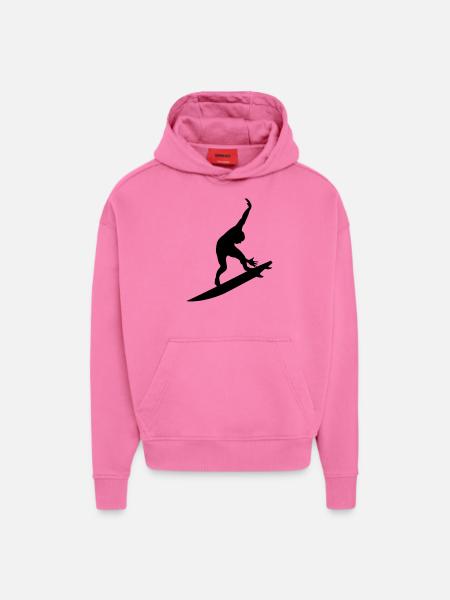 Surfing male de - Hoodie- made by SPREAD - AURA PINK
