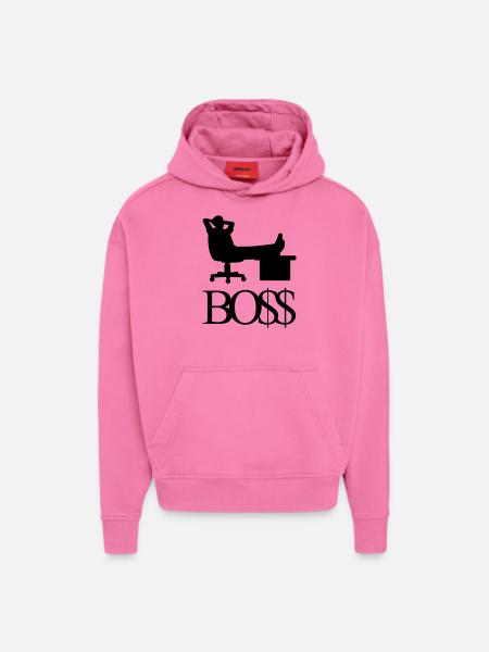 boss_f1 - Hoodie- made by SPREAD  - AURA PINK