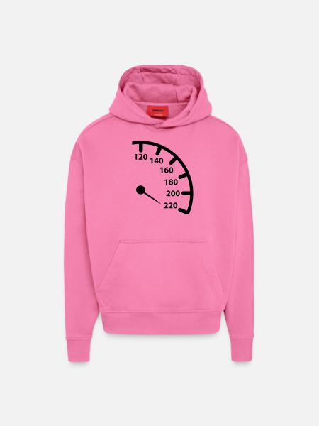 tacho_1_f1 - Hoodie- made by SPREAD - AURA PINK