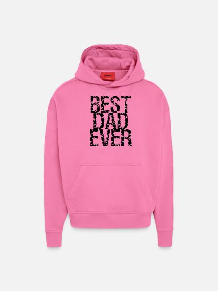 Best Dad Ever Stamp Design - Hoodie- made by SPREAD  - AURA PINK