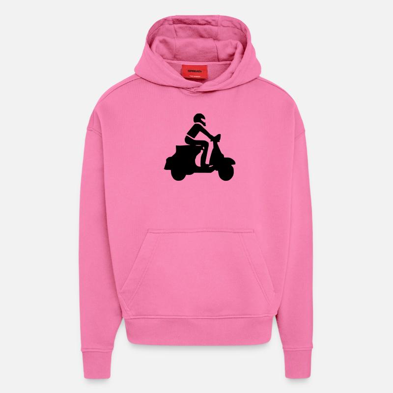 Motorroller Roller Blechroller Schaltroller - Hoodie- made by SPREAD  - AURA PINK