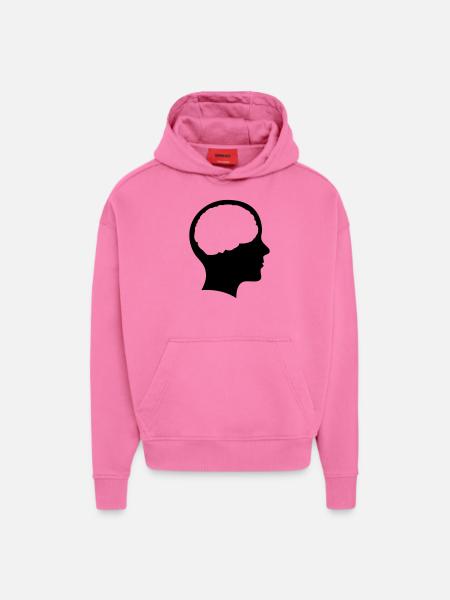Symbol Kopf mit Hirn - Hoodie- made by SPREAD  - AURA PINK