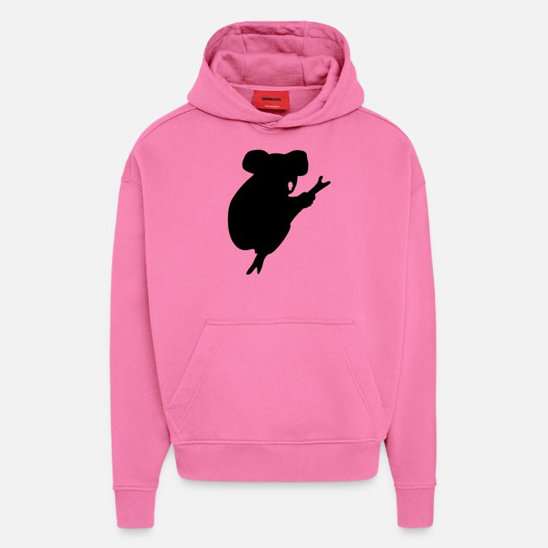 koala - Hoodie- made by SPREAD  - AURA PINK