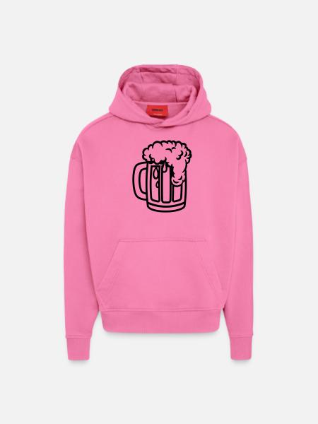 bier__f1 - Hoodie- made by SPREAD - AURA PINK