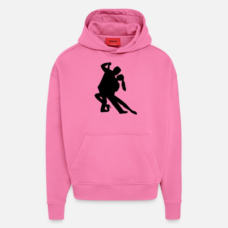 Tango - Sweat à capuche bio épais oversize fabriqué en UE - AURA PINK