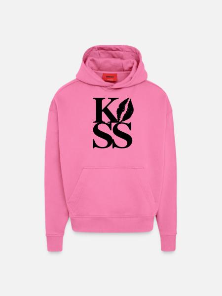 Kiss - Hoodie- made by SPREAD - AURA PINK