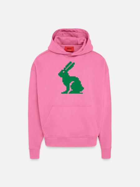 Bunny Pixel - Hoodie- made by SPREAD  - AURA PINK