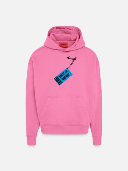 Made in Norway - Hoodie- made by SPREAD  - AURA PINK