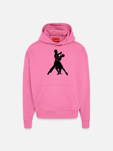 Foxtrot - Sweat à capuche bio épais oversize fabriqué en UE - AURA PINK
