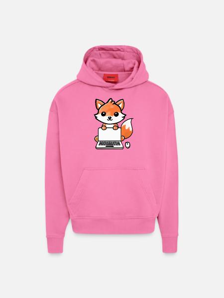 Tech Fox - Hoodie- made by SPREAD - AURA PINK