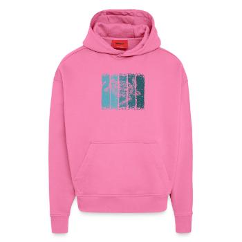 Schildkröte - Hoodie- made by SPREAD  - AURA PINK - Vorne - Dylan (187cm)