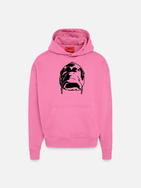 as10_carp_front - Hoodie- made by SPREAD - AURA PINK