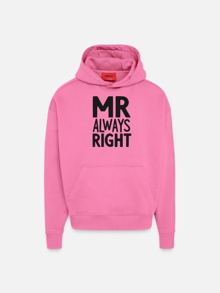 Mr Always Right - Hoodie- made by SPREAD  - AURA PINK