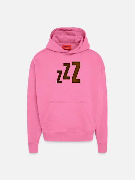 Smiley Sleeping 'ZZZ' - Hoodie- made by SPREAD  - AURA PINK