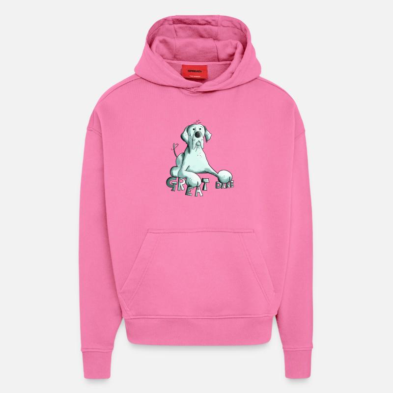 Niedliche Deutsche Dogge - Hoodie- made by SPREAD - AURA PINK
