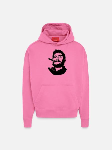 Che Guevara - Sweat à capuche bio épais oversize fabriqué en UE - AURA PINK