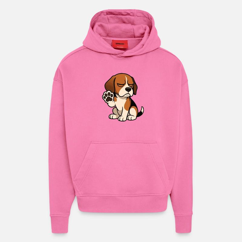 Beagle Beaglebesitzer Beaglehalter beaglehund - Hoodie- made by SPREAD  - AURA PINK