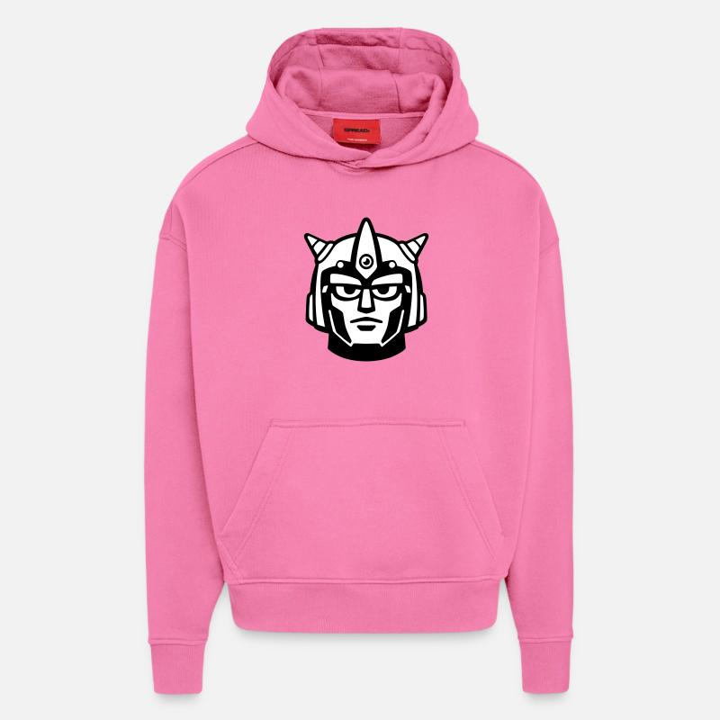 Doomforge Robot Face Helmet - Hoodie- made by SPREAD  - AURA PINK
