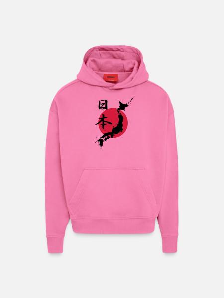 Japan 1 - Hoodie- made by SPREAD  - AURA PINK