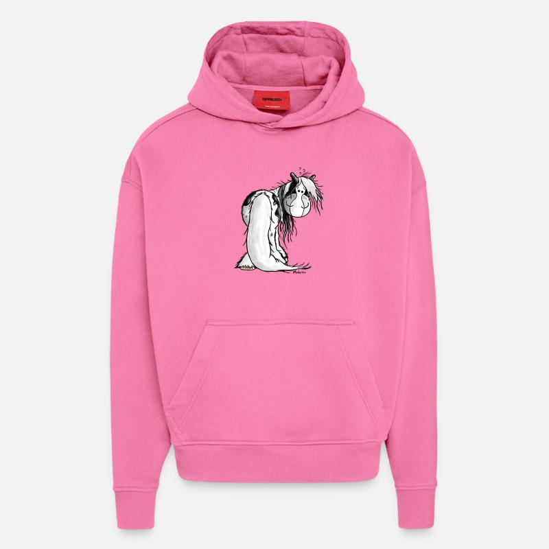 Irish Tinker Pferd - Horse - Schecke - Hoodie- made by SPREAD  - AURA PINK
