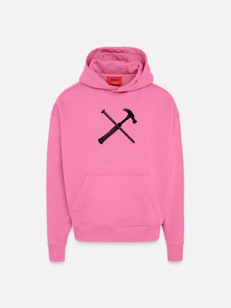 Hammer und Nagel - Hoodie- made by SPREAD - AURA PINK