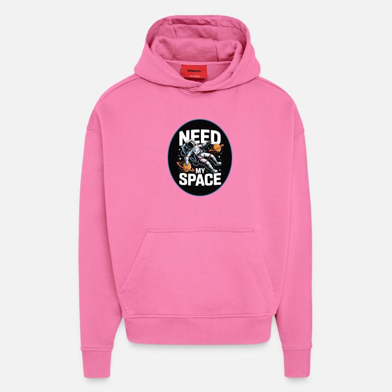 Need My Space: Astronauten-Design - Hoodie- made by SPREAD  - AURA PINK