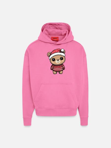 Bear Christmas Comic - Hoodie- made by SPREAD - AURA PINK