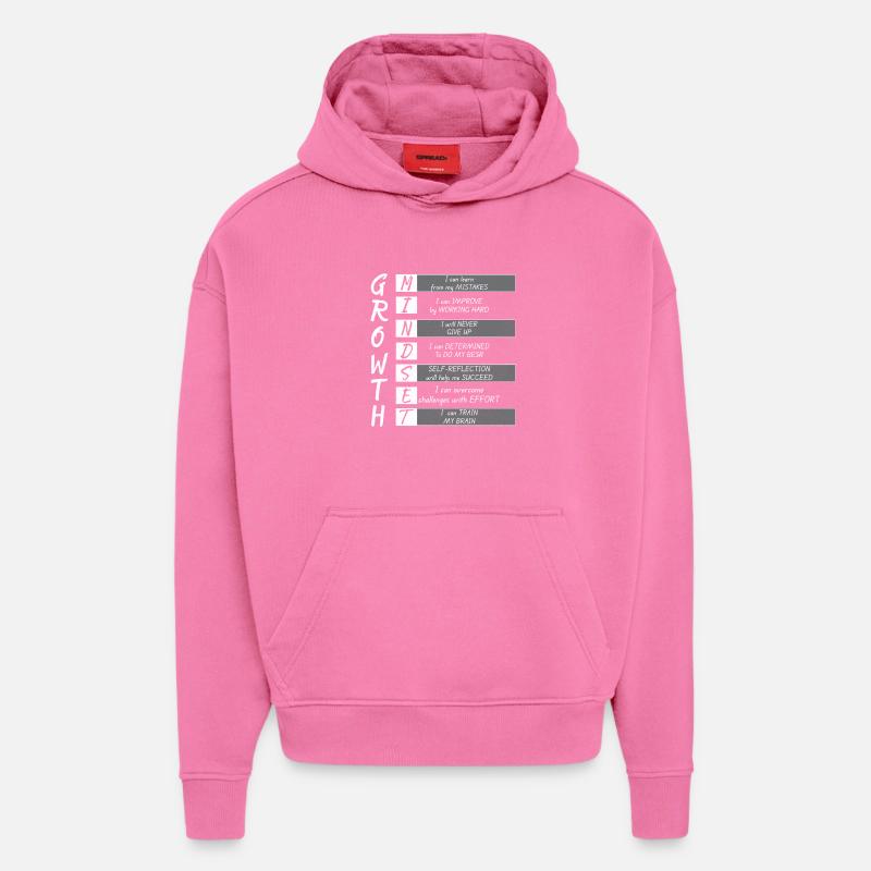 WACHSTUM MINIMUM - Hoodie- made by SPREAD  - AURA PINK