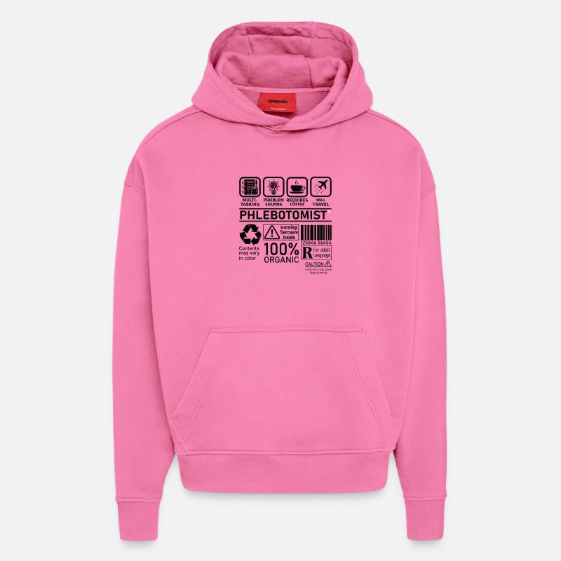 Phlebotomist multi tasking problem solving - Hoodie- made by SPREAD  - AURA PINK