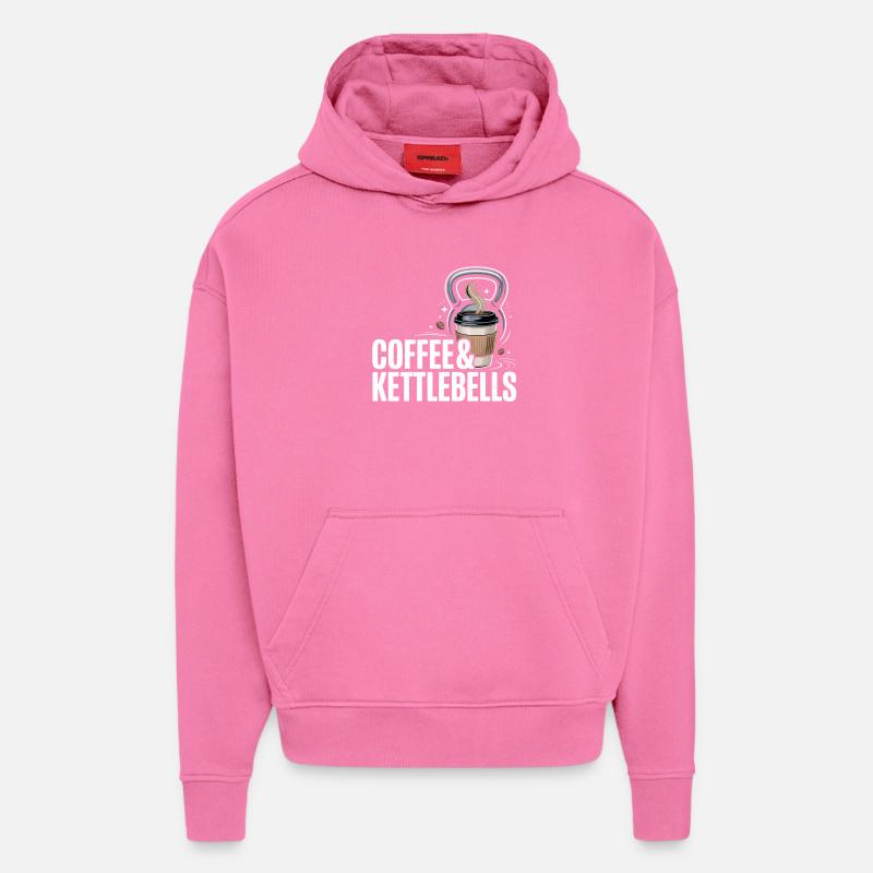 Kaffee & Kettlebells Duo - Hoodie- made by SPREAD  - AURA PINK
