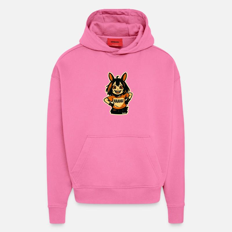 Mitternachts-Schalk-Wolfs-Sprite - Hoodie- made by SPREAD  - AURA PINK