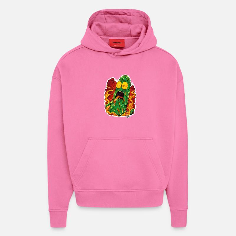 Fiery Meltdown Pickle Monster - Hoodie- made by SPREAD - AURA PINK