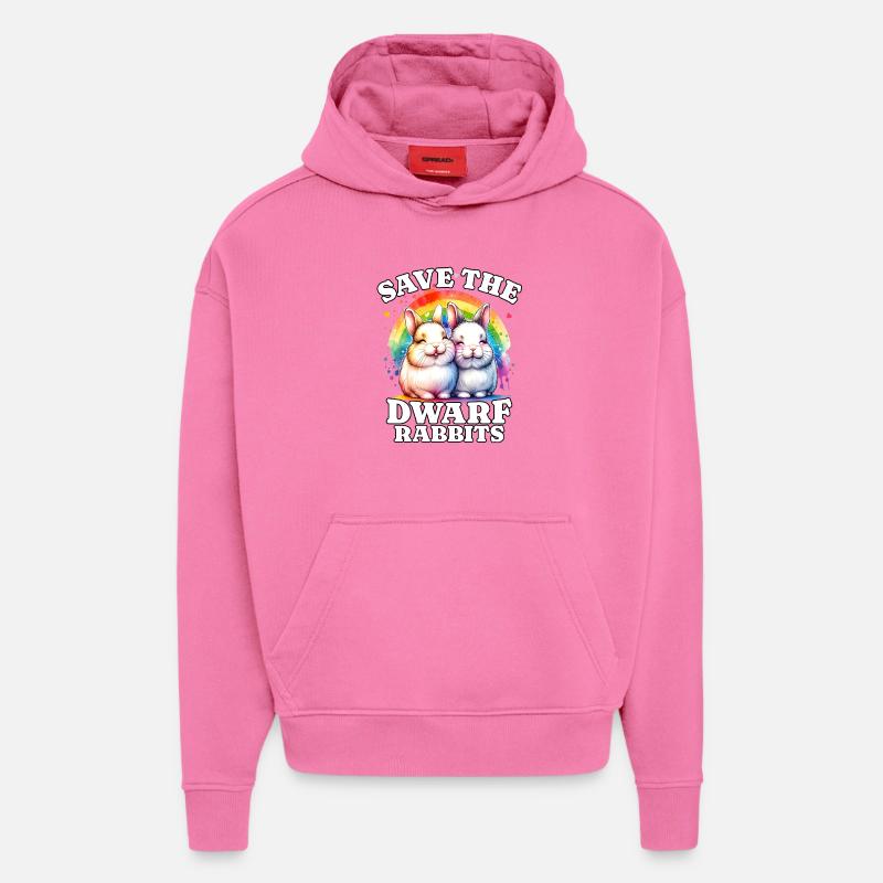 Zwergkaninchen Save Dwarf Rabbit - Hoodie- made by SPREAD  - AURA PINK