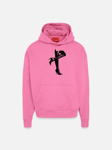 high heels - Hoodie- made by SPREAD - AURA PINK