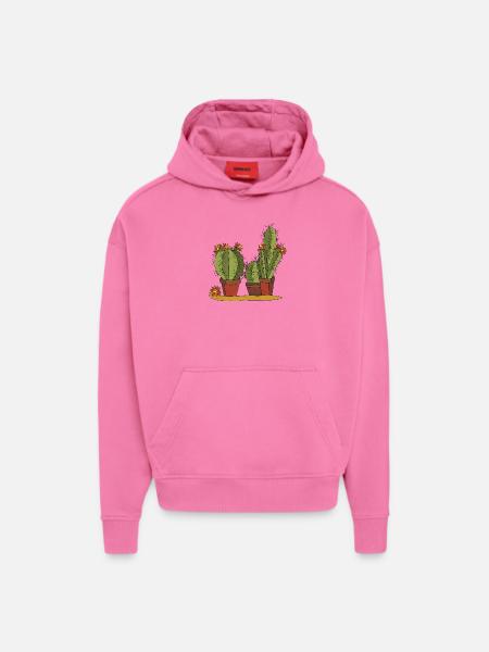 Flowers - Hoodie- made by SPREAD - AURA PINK
