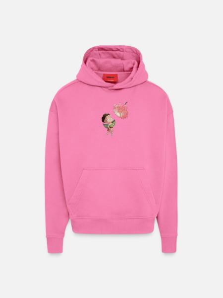 Magical fairy with peony - Hoodie- made by SPREAD  - AURA PINK