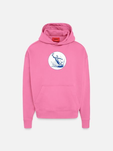 Goalkeeper (blue and white) - Hoodie- made by SPREAD  - AURA PINK